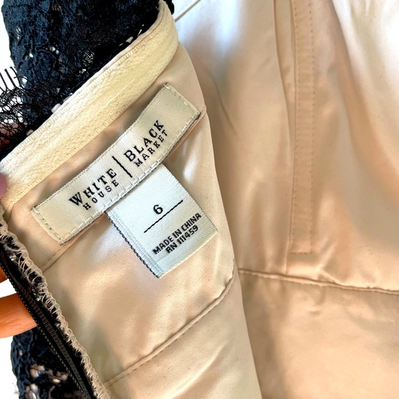 Brand new White House Black Market strapless black lace dress 🖤💥 - Picture 8 of 12